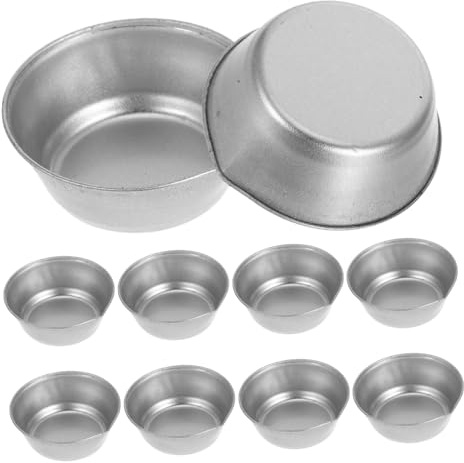 HOMSFOU 10pcs Reusable Paint Palette Trays with Spout Large Round Watercolor Paint Bowls for Model Painting Artists Portable Mixing Cups for Outdoor and Studio Use