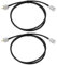OTOTEC 2 cables coaxial RG58 UHF PL259 macho a hembra, cable de extensión para analizador de antena de radio CB, 1 m, 16 AWG, 50 ohmios