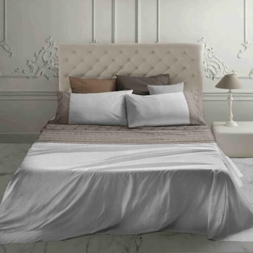 Laura Biagiotti Bettwäsche-Set für Doppelbett, Maxi, 100 % Baumwolle, Perkal