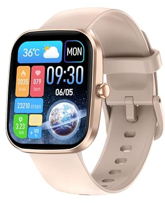 Montre Connectée Homme Femme, Smartwatch 1.91 HD, Appel Bluetooth, 150+ Sports, Suivi Cardiaque SpO2 Sommeil Notification Cycle Menstruel, Podomètre,Étanche IP68, Montre Sport pour Android iOS