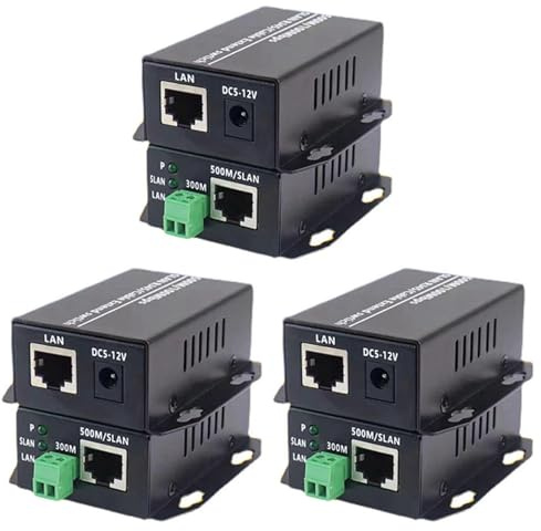 ISTOVO Convertitore Ethernet su doppino intrecciato - Extender Ethernet su linea telefonica intrecciata, ripetitore di rete LAN RJ45