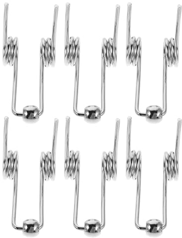 CLISPEED 6 Stück Teiliges Curling Iron Ersatzfeder Kompatible Lockenstab Feder Zubehör für Schnelles Styling Installieren Passend für Diverse Marken und Modelle
