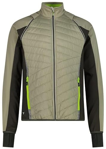 CMP MAN JACKET WITH DETACHABLE SLEEVES SAGE-PINE | Clima-Protect-Membran, Schutz vor Nässe, Primaloft-Wärme ohne Volumen, leichte Wärmeisolierung