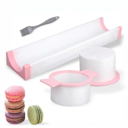 Cake Pop Maker, 3 Pcs Cake Pop Mold Set, 3 Size Cakes Pops Cutter Baking Tool Versatile with Pastry Brush for Home Baking Birthday Parties Wedding Desserts (Pink)