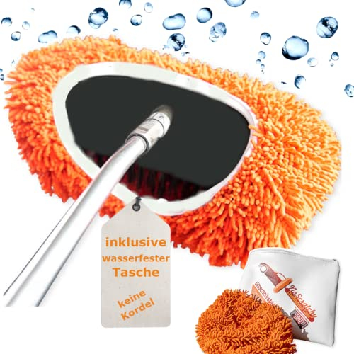 NoScratchy Brushcover – Mikrofaser Waschbürsten-Überzug für SB-Waschanlagen | Schützt Lack & Folie vor Kratzern | Passend für Bürsten bis 27 cm