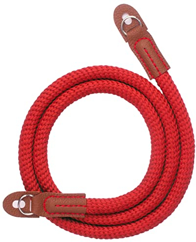 VKO Camera Strap, Soft Camera Strap Neck Shoulder Strap for Mirrorless DSLR SLR Camera 100cm Red