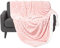 Homescapes Samt Kuscheldecke rosa 160x200 cm, Sherpa Fleece Wohndecke Felloptik, Tagesdecke geometrisch Gemustert