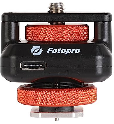 Fotopro Support d'écran avec adaptateur sabot de flash 1/4 vis Bluetooth pour monopode, trépied, appareil photo, selfie