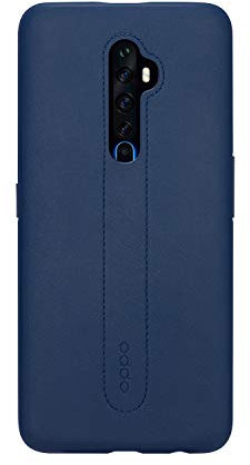 OPPO Schutzhülle Reno2 Z, Premium-PU-Leder, ultradünn, stoßfest, Reno2 Z, Marineblau
