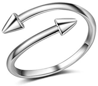 YAZILIND Einfache Nagelform Ring Weiblicher Schwanz Offene Ringe Jubiläumsschmuck Einstellbar