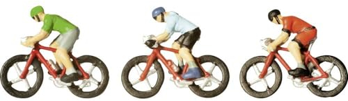 NOCH Rennradfahrer, handkolorierte Figuren, ideales Zubehör für Spur N Modellbau