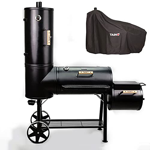 TAINO Chief XXL Smoker 130kg Set Abdeckhaube Holzkohle-Grill Räucherofen