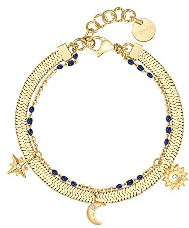 Brosway Bracciale Donna In Acciaio Con Simbolo Luna, Bracciale Donna Collezione Chant - BAH66