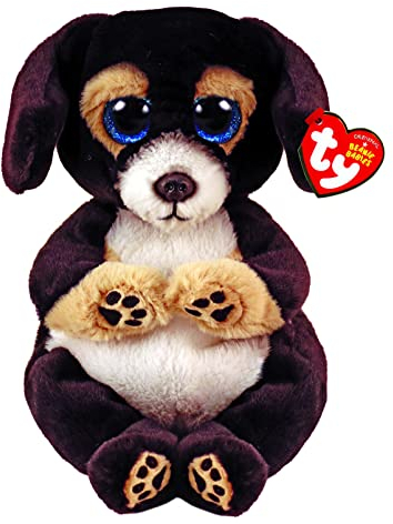 Ty Beanie Boos Baby Schwarzer Hund Ranger - 15 cm, 2009301, Braun/Schwarz