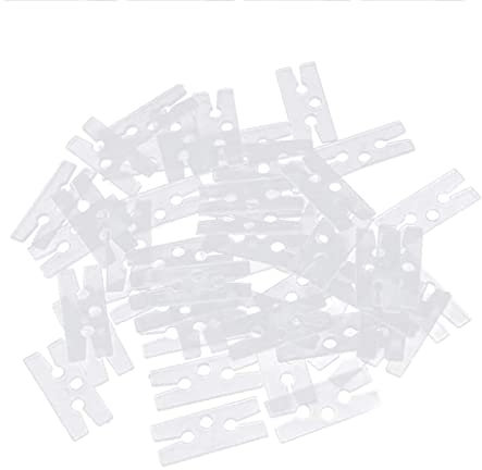 HREDZEO Balloon Clips,200 Pcs Portable H Shape Balloon Clips Balloons Mouth Clamp Transparent Balloon Closure for Wedding Event Decorations Birthday Party Supplies