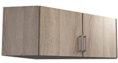 möbelando Schrankaufsatz Click aus Spanplatte in Eiche-Sägerau-Nachbildung. Abmessungen (B/H/T) 95x40x95 cm