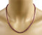 Rubin Kette – Collier in pink-rot, 40 ct.