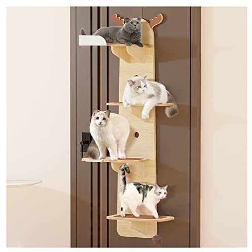Cat Climber, Door Hanging Cat Tower, Multi-Level Cat Condo, Cat Climber Tree Tower, Cloud Shelf Board, For Indoor Home (Color : A, Size : 150cm)