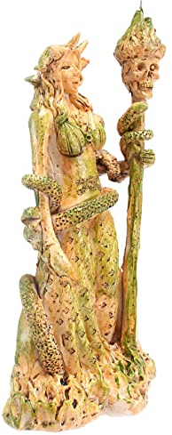 Torribala Griechische Göttin Weiß Zauberin Figur Hekate Nekromancy Gottheit kraftvolle heidnische Statue B