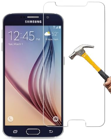 ino 2x Schutzglas kompatibel mit Samsung Galaxy S6 Panzerglas harte Schutzfolie Panzerfolie Display Schutz Glasfolie Displayglas 9H