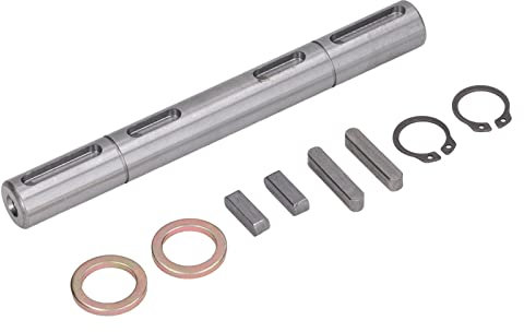 Wisecoco 18mm Riduttore a Vite Senza Fine, Albero a Doppia Uscita con Riduttore a Vite Senza Fine, Lunghezza 164mm Motore Passo-Passo a Basso Rumore Doppio Albero di Uscita per Riduttore a Vite