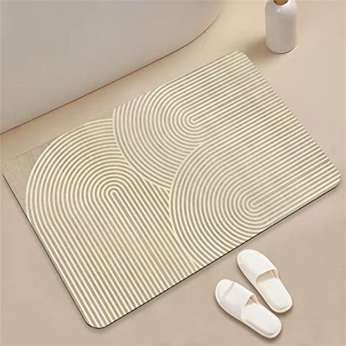 Hinnin Tapis AntidéRapant Absorbant Bain 90x120cm, SéChage Rapide, Lavable, Doux