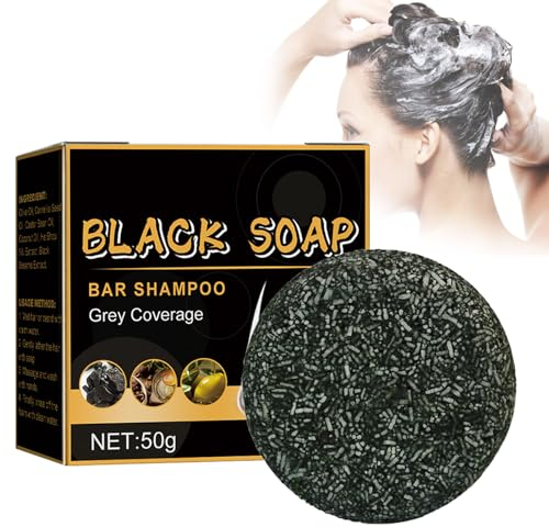 Grayaway Magic - Hair Darkening Bar Shampoo, Darkening Shampoo Bar for Gray Hair, All nature Organic Hair Darkening Shampoo Bar, Reverse Grey Hair Bar Shampoo - Gray White Hair Repair (1pcs)