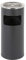 Poubelle autoportant – Poubelle pour l'extérieur et l'intérieur avec bac à cendres-Poubelle avec Poubelle pour Extérieur, Poubelle Hauteur 60 cm (Noir-1PC)