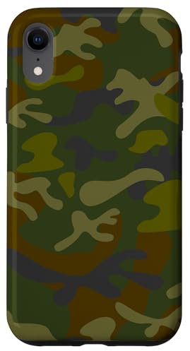 iPhone XR Camouflage Camo Green Brown Khaki Olive Graphic Case