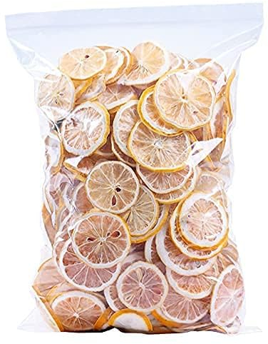 XCVFDVOR (0,55 Pfund) Getrocknete Zitronenscheiben, Zitronentee, saure und erfrischende Zitrusfrüchte, zuckerfrei, vegan und koscher, 250 g (0.25kg) (250g)