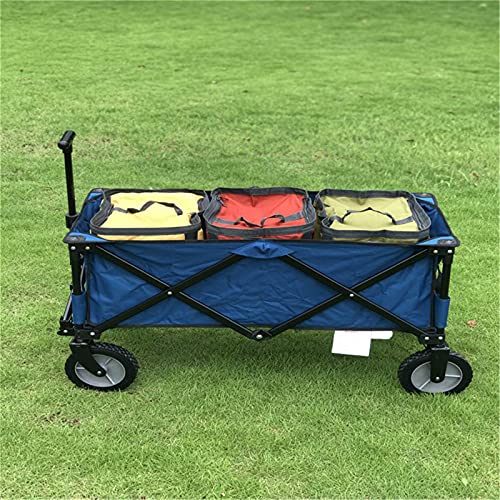 Camping Wagon Tragbare Falten Vier-Rad Strand Hand Anhänger Outdoor Camping Trolley Wasserdicht Mit Abdeckung Picknick Camping Auto