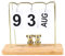 OKJHFD Flip-Kalender aus Holz und Metall, täglicher Flip-Kalender, wiederverwendbarer ewiger Kalender, Desktop-Flip-Kalender für Büro-Schlafsäle (Wood Color Swing)