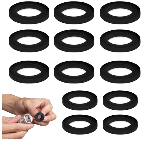 Ceihwa 40 Pièces Rondelles Caoutchouc Souple 30mm 19mm Joint Plat Plomberie Bague D'éTanchéIté Douche Kit Petit Joint Torique Noires Joint pour Robinet Douche Rondelles de Tuyau pour Raccord Jardin
