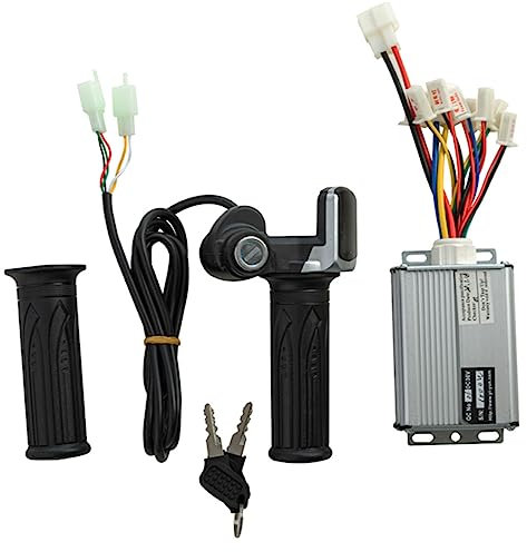YGBWAOV Accessori per Scooter Elettrici Controller Spazzolato Motore e Manopola 'Acceleratore Twist Grip 48V 1000W per Bici da Bicicletta Scooter Elettrico