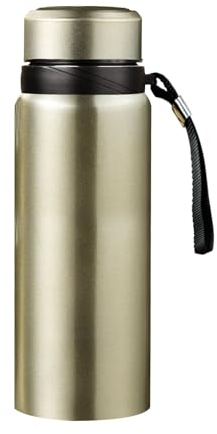 Botellas de agua aisladas de 24 onzas, 32 onzas, 40 onzas, botella infusora de café y té, taza térmica de doble pared, termo de acero inoxidable con aislamiento al vacío, a prueba de fugas, taza de