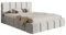 Selsey Bett Polsterbett 180 x 200 cm Hydrophobe Chenille Cloudy Hellgrau