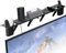 Cyiecweu 2 Pieces TV Top Shelf, Adjustable Computer Clip on Shelf with Storage Boxes, Games Console Shelf for Soundbar, Cable Boxes, WiFi Router, Remote Control, Home Office Decor, 90.2 X 11 X 10.3