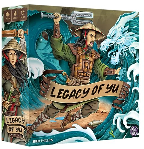 Pixie Games - Legacy of Yu - Garphill Games - Jeu de Société Solo à Stratégies Multiples - Placement d'Ouvriers - 1 Joueur - Français - PIX-1262