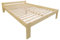 PROSBUD Bett 120x190 cm Mit Lattenrost Bettrahmen Bettgestell Unbehandeltes Kiefernholz Naturfarbe Malma