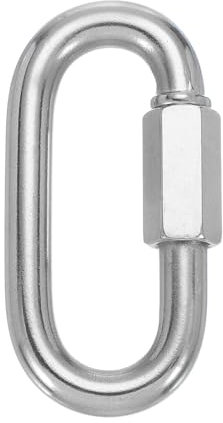 PATIKIL M8 Quick Link Chain Connector, 5 Pcs 5/16 304 Stainless Steel Locking Quick Chain Repair Links for Towing Swing Outdoor Equipment, 1523 lbs Capacity