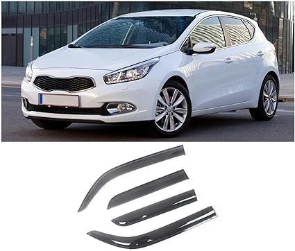 SONGGM Auto Windabweiser für Kia Cee'd I 2007-2009,Autofenster Regenschutz Luftabweiser Regenabweiser Fahrzeug-Spezifisches Zubehör.