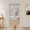 unipaws 218 cm Extra Tall Pet Gate, Adjustable Tall Cat Gate with Narrow Gap, Upgraded with 3 Support Rods & Double Lock, Pressure Mounted, Extendable 218-250cm H*89-96cm W, No Drilling for Doorways