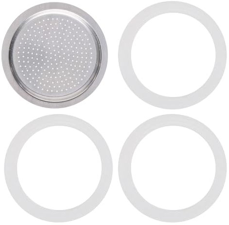 4er-Pack Dichtungsringe,Espressokocher Dichtungsring,Ersatzdichtung Silikon,Bialetti Dichtung,Leicht zu Reinigen und Wiederverwendbar, Geeignet für Die Meisten Kaffeemaschinen