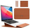 Hinnwer 11 11,6 12 Pouces Housse Ordinateur Portable Sacoche avec Fonction Stand pour Ipad Pro 12.9 MacBook Air M1 2020/Surface/Acer/Asus/Dell/Fujitsu/Lenovo/HP/Samsung/Sony Marron