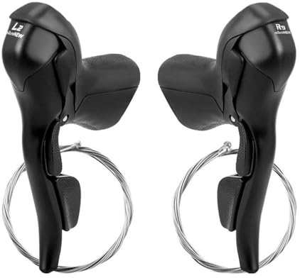 2 x 7 8 9 10 Bremshebel für Fahrrad, 11 Gänge, Dirt | Durchmesser 0,93-0,95 Zoll (2,3-2,4 cm) Professional Fahrrad Links Bremshebel Set PA
