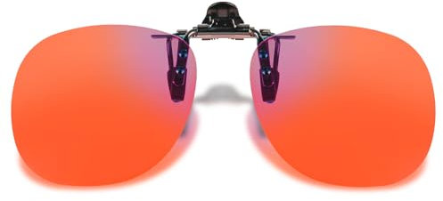 YYTECH Clip-On Gaming Brille mit Blaulichtfilter - Blaulichtblockierende UV400 Schutzbrille, Hochklappbar für Gamer & Esport, Gegen Augenbelastung und Schlafstörungen (Kompatibel mit PC, Handy, TV)