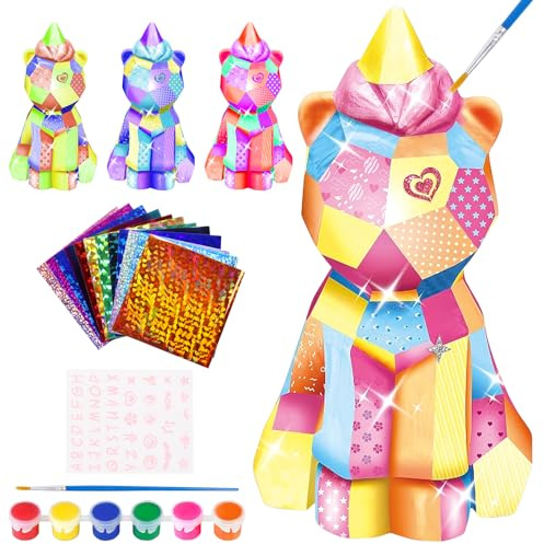 Bastelset Kinder ab 6 7 8 9 10 11 12 Jahre, DIY Einhorn Lampe Malset, Geschenke für Mädchen 6-12jahre, Einhorn - Spielzeug für Kinder, Kann als Nachttischlampe und Zimmerdekoration Verwendet Werden