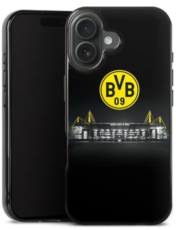 Silikon Hülle kompatibel mit Apple iPhone 17 Case schwarz Handyhülle BVB Stadion Borussia Dortmund