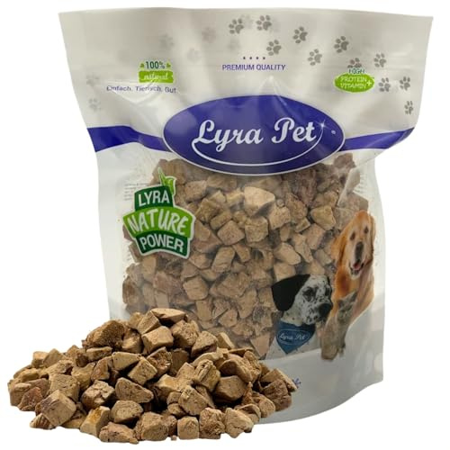 Lyra Pet® 200 g Entenleberwürfel gefriergetrocknet - für Hunde & Katzen | Snack aus Ente für Hunde & Katzen - Getreidefreies & fettarmes Leckerli - Auch für Kitten, Welpen & Senioren - Proteinreich