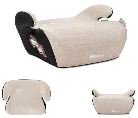 Lorelli Kindersitzerhöhung i-Size Orion (125-150cm) Boostersitz, Bezug waschbar creme